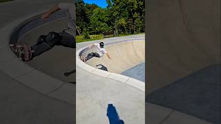 JOEL GRINDING UP THE BOWL  HAZELWOOD SKATEPARK skateboarding skateshorts shorts [upl. by Carew]