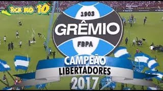 Grêmio Campeão da Libertadores 2017  Últimos Momentos do jogo e Entrega da Taca [upl. by Epolulot]