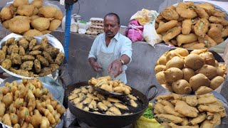 Evening Snacks Egg BondaSALLA PUNUGULU Alu Bajji Masala Wada and Mirchi Bajji  Chethan Foodies [upl. by Valentin18]