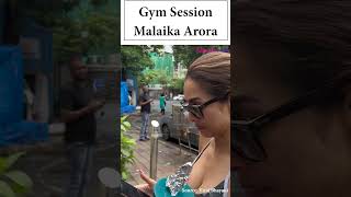 Malaika Arora raises temperature in a gym attire  Video [upl. by Nodnas749]