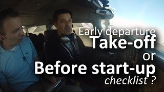 Départ matinal  before Take off or Start up checklist [upl. by Standing]