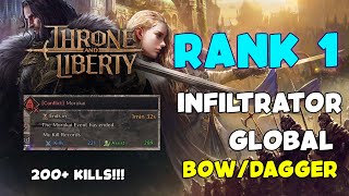 Rank 1 Global Infiltrator  200 Kills in one event  Throne and Liberty PvP [upl. by Desmund792]