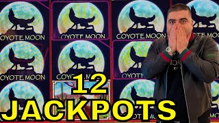 12 HANDPAY JACKPOTS On High Limit Slots  Las Vegas 2023 [upl. by Ellehcem472]