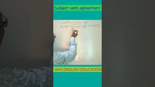 Subject Verb Agreement subjectverbagreementpracticequestions educationalshorts englishgrammar [upl. by Utley]