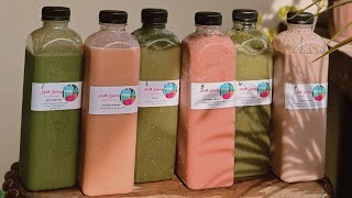 NORTH JUICERY  DETOX JUICES 🥒🥬🍓🍌🥭 [upl. by Fowler589]