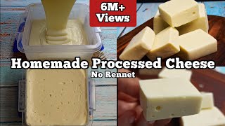 How to Make Processed Cheese at Home  Homemade Cheese Recipe  No Rennet [upl. by Andriana]