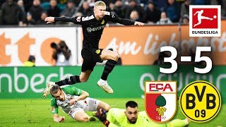 FC Augsburg vs Borussia Dortmund I 35 I Haaland HatTrick Leads BVB to Sensational Comeback [upl. by Anelys50]