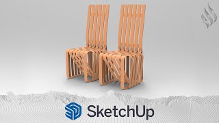 3D Modeling High Sticking Chair SketchUp Tutorial [upl. by Houston]