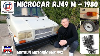 MICROCAR RJ 49 Jachète une voiture sans permis de 1980 à moteur Motobécane conçue par Jean RONDEAU [upl. by Dysart742]