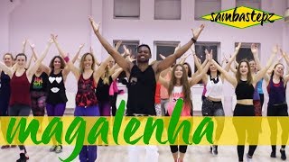 Magalenha Samba Zumba  How to dance Magalenha  Sergio Mendes [upl. by Devinna]