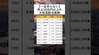 【一生売らない】新NISAで買いたい売上10兆円以上の大型高配当銘柄 [upl. by Navetse]