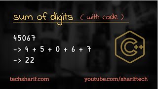 Sum of Digits SOD  Solution Explanation  C code  Exercise [upl. by Ednew52]