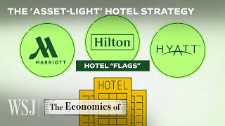 Why Marriott Hilton and Hyatt Don’t Actually Own Most of Their Hotels  WSJ The Economics Of [upl. by Burt]