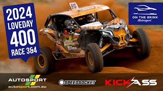 Loveday 400 Off Road Race  RACE 3 amp 4  AORC CanAm Maverick  On the Brink  Off Road Racing [upl. by Hurless]