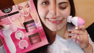 Teste Brosse nettoyant pour le visage multifonction تجربتي مع الفرشاة تلاتة في واحد لتنضيف الوجه 😍 [upl. by Paugh]