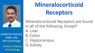 Mineralocorticoid Receptors MCQ [upl. by Oleusnoc]