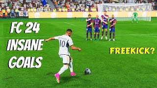 FIFA 24 TOP 20 GOALS 3 ft Free kick Rabona Power Shot Goals [upl. by Pillihp]