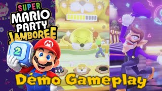 Super Mario Party Jamboree Demo Gameplay Waluigi Pinball Koopathlon amp More [upl. by Ewens]