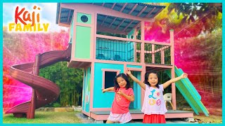 Our NEW PLAYHOUSE with Slide TOUR [upl. by Nav]