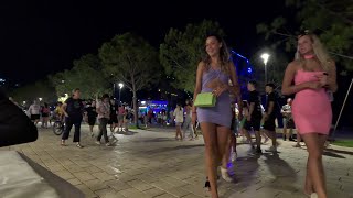 Saranda Albania Night Life 2023 4k [upl. by Ahsinar126]