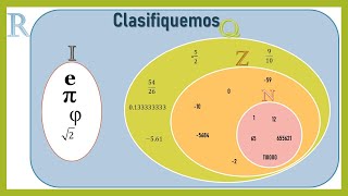 CLASIFICACIÓN DE LOS NÚMEROS  CON EJEMPLOS [upl. by Yrkcaz]