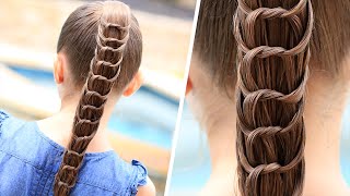 How to Create a Knotted Ponytail  Cute Hairstyles [upl. by Hazen]