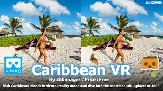 Caribbean VR  The most beautiful HD 360 degrees view of Caribbean for Google Cardboard [upl. by Ettenej838]