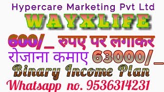 Hypercare Marketing Pvt Ltd wayxlife full plan 9536314231 [upl. by Teplitz720]