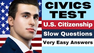 Practice the Civics Test Official Questions US Citizenship 2023 N400 Interview 2008 version 13 [upl. by Oicelem]