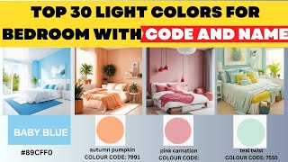 2024 Light Color Combination For Bedroom  Asian Paints Bedroom Light Colour Combination With Code [upl. by Elleined]