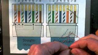 How to Make an Ethernet CAT5 RJ45 Crossover Cable [upl. by Aralk]