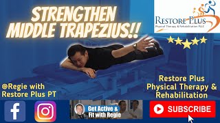 Middle Trapezius Strengthening Exercise [upl. by Lynne952]