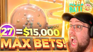 MAX BETS ON MEGA BALL LIVE GAME SHOW INSANE [upl. by Sivrahc]