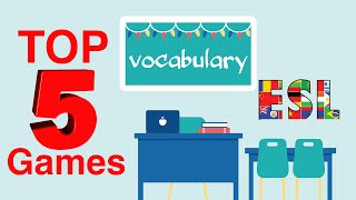 Top 5 Games How to teach vocabulary [upl. by Belita]