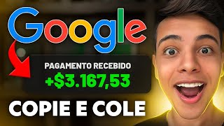 COPIE E COLE PARA FAZER 100 POR DIA COM O GOOGLE  De Graça e pelo Celular Dinheiro online [upl. by Ynnaj222]