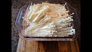 🍁 Enoki mushroom recipe  Enokitake gljive recept 2020 [upl. by Ilajna851]