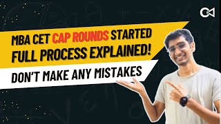 MBA CET Cap Round Full Process  Crack Every Test [upl. by Entirb]