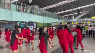 Dance at Kolkata Airport by Crew Members 3 [upl. by Ziladnerb]