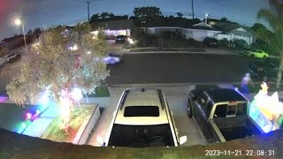 Huntington Beach hooligans destroy holiday decorations [upl. by Hpotsirhc381]