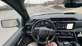 2024 GMC Sierra 1500 AT4X 62 V8 Active Exhaust POV Test Drive [upl. by Nylrats871]