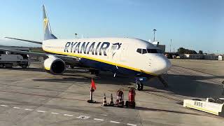 Ryanair B737800 Landing In Cagliari Elmas Airpor [upl. by Iemaj]