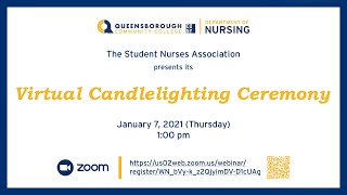 Candlelighting Ceremony for the Fall 2020 Nursing Graduates of Queensborough Community College CUNY [upl. by Connelley]