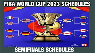 FIBA WORLD CUP 2023 SEMIFINALS SCHEDULES TODAY  September 8 2023 [upl. by Montana]