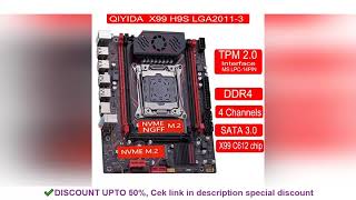 QIYIDA X99 motherboard TPM 20Interface LGA 2011 3 with NVME NGFF M2 Support 4 channels X [upl. by Adiesirb755]