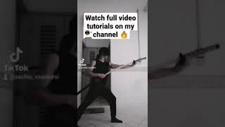 Easy Tutorial Spin Sheathing Katana Samurai Sword 🔥 [upl. by Sissie]