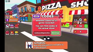 Pizza Restaurant Tycoon codes JULY 2024 [upl. by Archie]