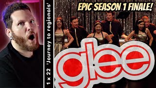 This is an EPIC season finale  GLEE Reaction 1x22 Journey to Regionals  FIRST TIME WATCHING [upl. by Aerdnek]