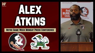 Alex Atkins Press Conference Notre Dame Week  North Carolina Recap  FSU Football  Warchant FSU [upl. by Jelsma]