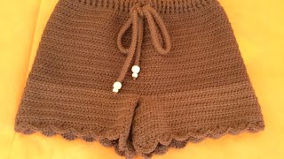 Super Easy Cute Shorts Crochet Tutorial For Beginners [upl. by Reivilo]