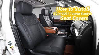 How to install Toyota Tundra Seat Covers [upl. by Dnalro]